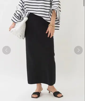 [새상품급] plage CO/NY Tight 스커트 블랙 36