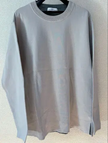 [ 유나이티드 애로우즈 ] 베이지 크루넥 긴팔 셔츠 S 사이즈