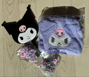 쿠로미 파우치 거울 헤어 액세서리 세트 미사용 새상품급