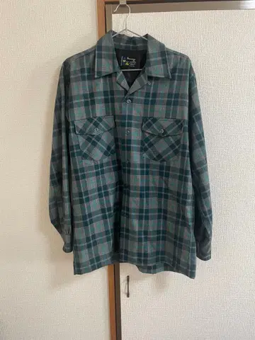 타운크래프트 울 셔츠 60~70년대 새상품급