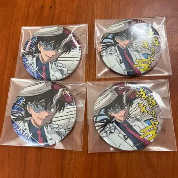 명탐정 코난 백귀야행 글리터 캔뱃지 괴도 키드 4개 세트 4