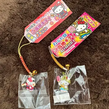헬로키티 일본풍 스트랩 2개 세트