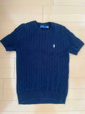 폴로 랄프 로렌 네이비 반팔 스웨터