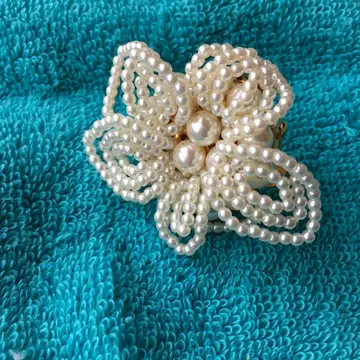 펄 꽃 모양 오비 고정 띠 약 5.5cm
