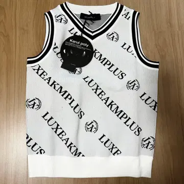 새상품 럭스 니트 베스트 골프웨어 S 정가 12980엔 염가 판매