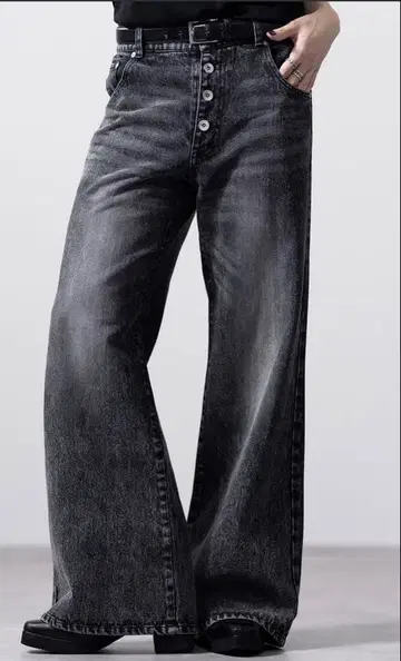 CLEL 빈티지 디자인 판탈롱 데님 팬츠