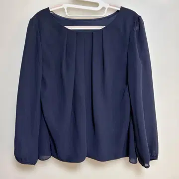 네이비 긴팔 블라우스 사이즈 38