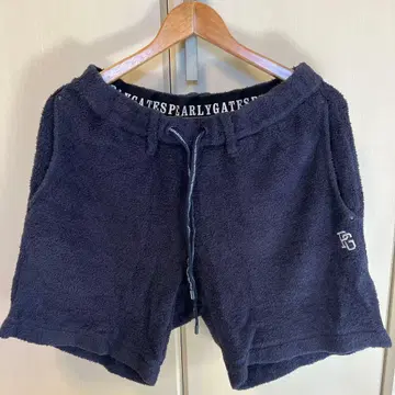 네이비 타월 원단 숏팬츠