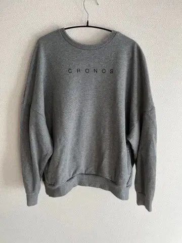 CRONOS 그레이 맨투맨 트레이닝복