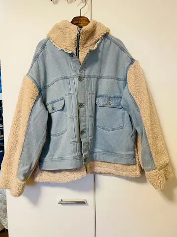 데님 플리스 자켓