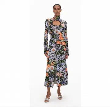 H&M rabanne 자카드 니트 원피스