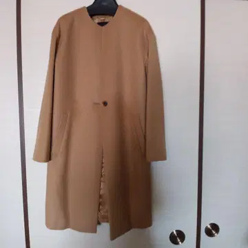 UNTITLED 베이지 롱 코트 01/S