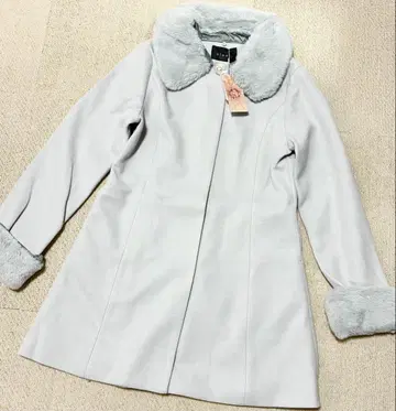 clear 롱 코트 퍼 포함 미사용 새상품