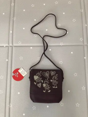 보라색 캐릭터 숄더백