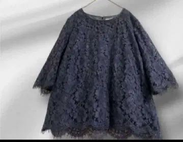 빅 사이즈! 자유구 전체 레이스 디자인 블라우스