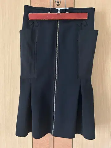 malamute (현 ODAKHA) 블랙 플레어 스커트 지퍼 포함