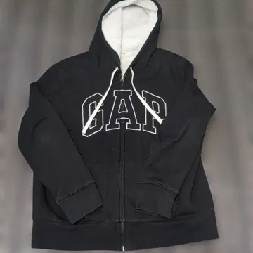 여성용 GAP 플리스 안감 후드티 XL 블랙