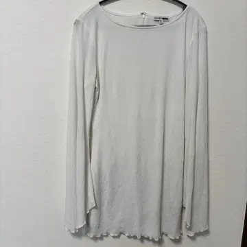 패션 노바 화이트 긴팔 미니 원피스 XL 보트넥