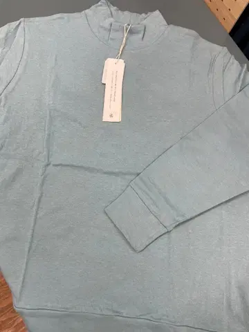 이음 천축 하이넥 긴팔 상의