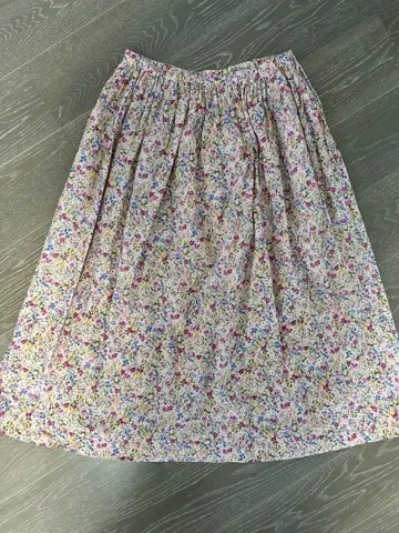 45R 꽃무늬 롱 스커트 허리밴딩