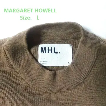 MHL. 마가렛호웰 울 니트 포켓 브라운 L