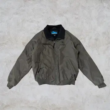 Tri-Mountain 나일론 자켓 L 빈티지 카키 짧은 기장