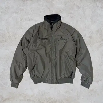 Tri-Mountain 나일론 자켓 L 빈티지 카키 짧은 기장