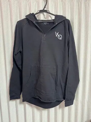 VANQUISH 블랙 후드 부착 후드티 M
