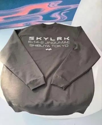 [ 미사용 새상품 ] SKYLRK 그레이 크루넥 트레이닝복