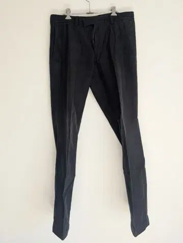 BOSS 스트라이프 블랙 슬랙스