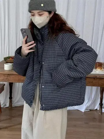 윈터 자켓 레이디스 겨울 코트 캐주얼 일본풍 스탠드 카라