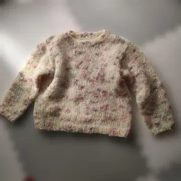 긴팔 스웨터 손뜨개질 핸드메이드