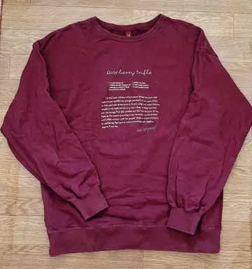 fig London 레시피 맨투맨 트레이닝복 보르도 적자색