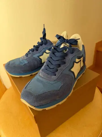 Atlantic Stars 파랑 스웨이드 스니커즈