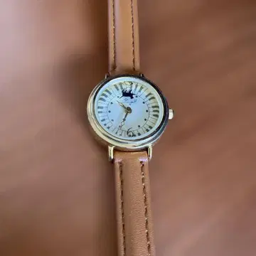 여성용 쿼츠 손목시계 골드