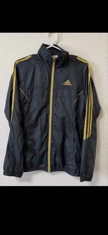 adidas 바람막이 블랙/골드 여성용 상의 L 하의 M