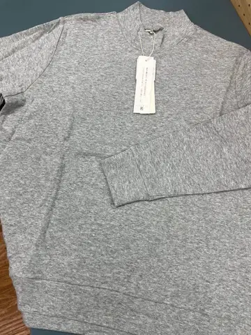 접결 천축 하이넥 긴팔 T셔츠