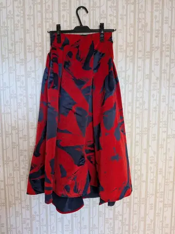 택 포함 새상품 FRAY I.D 프레이 아이디 플로키 플레어 스커트 S