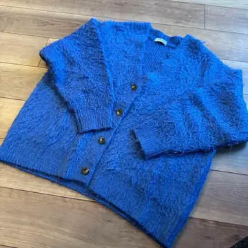 MAISON SPECIAL 샤기 니트 가디건