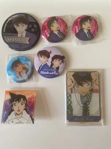 남도일(쿠도 신이치) 유미란(모리 란) 캔뱃지 아크릴 스탠드 세트