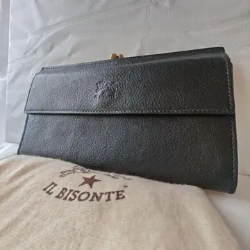 미사용 새상품급 일비종떼 장지갑 가마구치 대용량 블랙