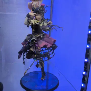 피규어 프릴 달린 블랙과 핑크 드레스 박스 있음