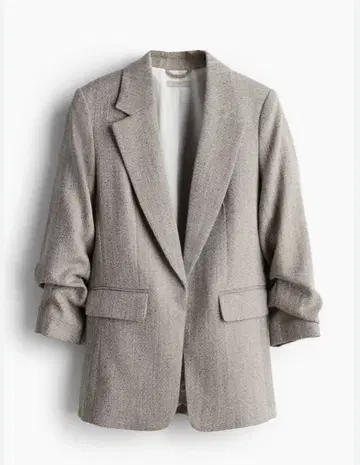 H&M 개더 슬리브 블레이저