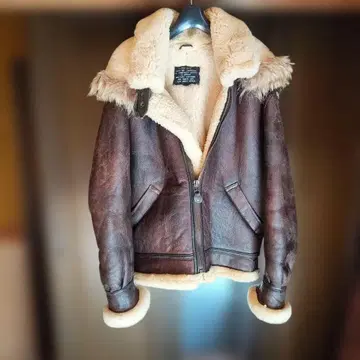 B3 무스탕 가죽 레어 고급 후드 부착 자켓