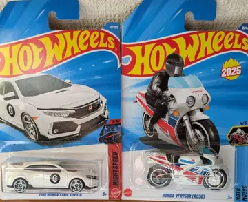 핫휠 2018 혼다 시빅 타입 R & VFR750R 세트
