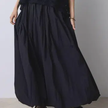 libra cue 벌룬 롱 스커트