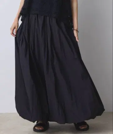 libra cue 벌룬 롱 스커트