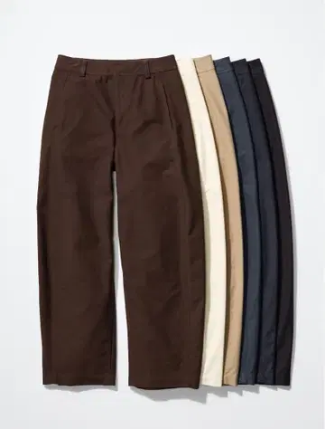 유니클로 저지 배럴 레그 팬츠