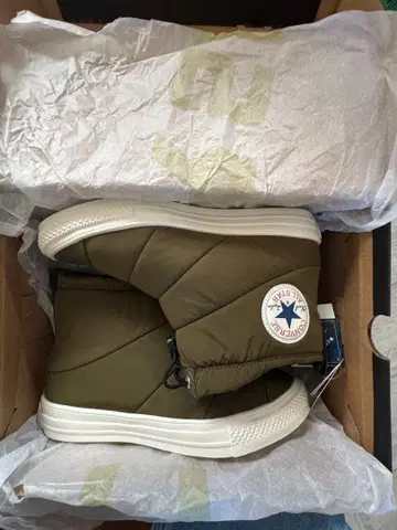 컨버스 올스타 올리브색 부츠