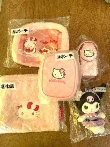 헬로키티 핑크 퀼트 시리즈 쿠로미 5점 세트